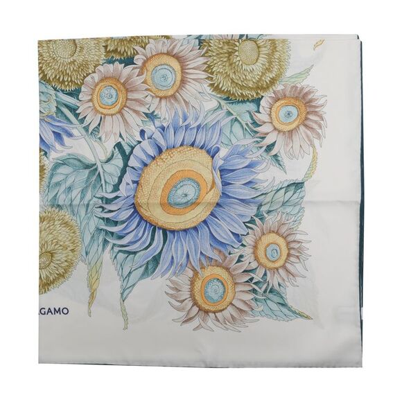 Ferragamo Women Girasoli Printed Silk Foulard